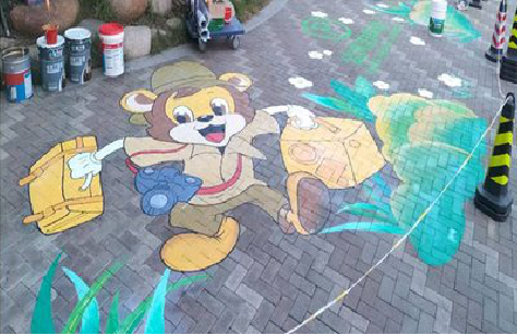 宜良夏季画地面彩绘会遇到的问题