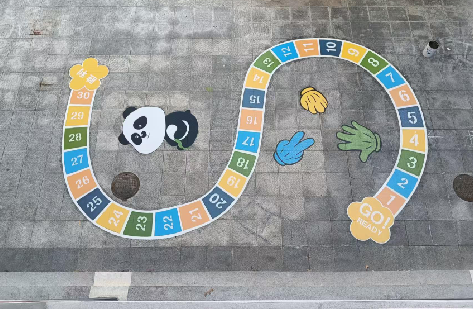 宜良地面游戏彩绘