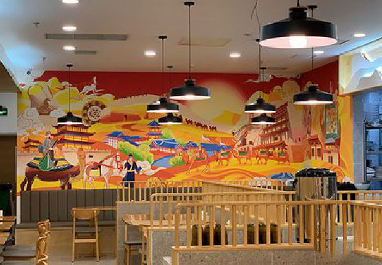 宜良商业空间彩绘介绍。