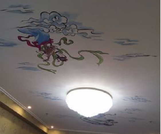 宜良如何快速绘制天花板上的手绘墙？