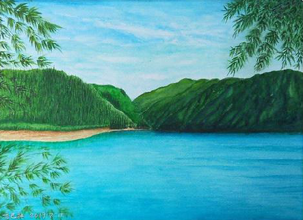 宜良在墙绘中，如何绘画绿水青山？